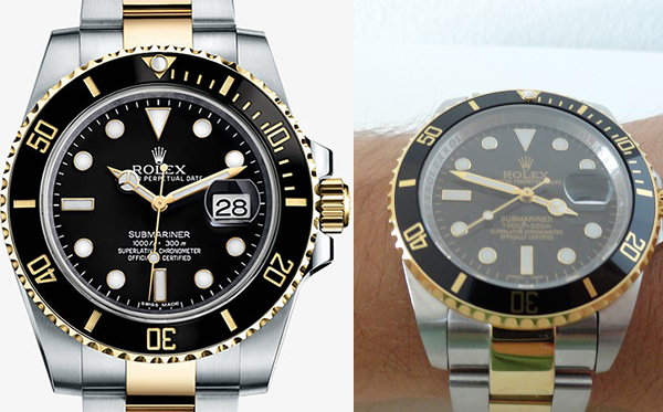 Differences-Between-Rolex-Submariner-Replica-Vs-Real-Two-Tone