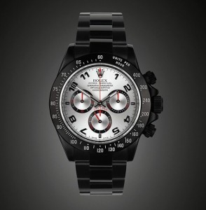 Rolex Daytona Black-Out arabo Racing: un modello di collezione Black-out proposta da Project X Designs ad un prezzo di 20.130 €.