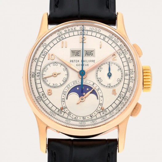 Lot-20-Patek-Philippe-Reference-1518-A-pink-gold-perpetual-calendar-chronograph-wristwatch-replica